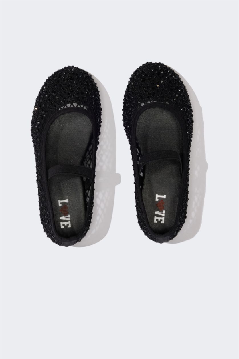 Girls & Teens Black Girl Ballerina Flat Shoes