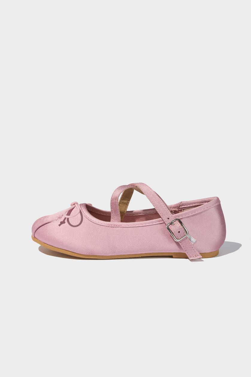 GIRLS & TEENS Pink Girl Bowknot Ballerina Flat Shoes