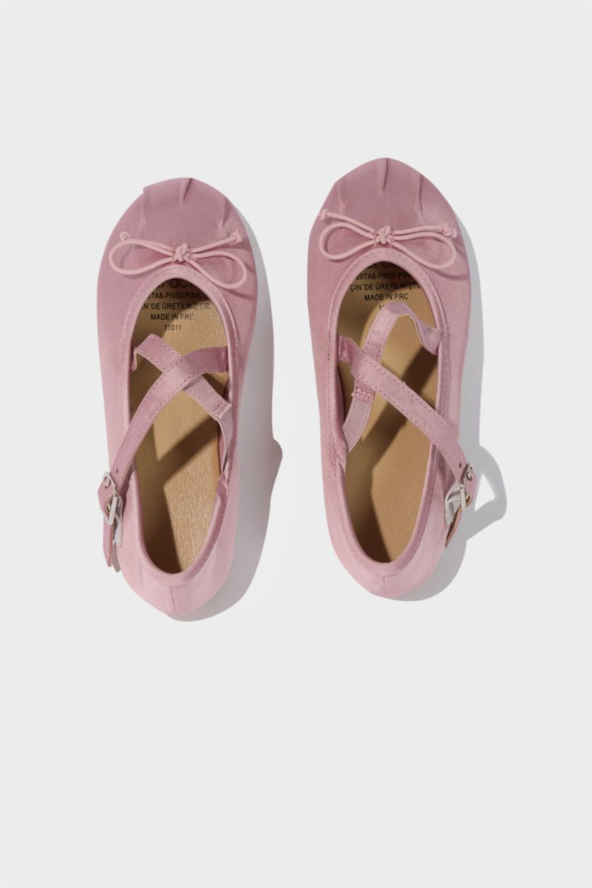GIRLS & TEENS Pink Girl Bowknot Ballerina Flat Shoes