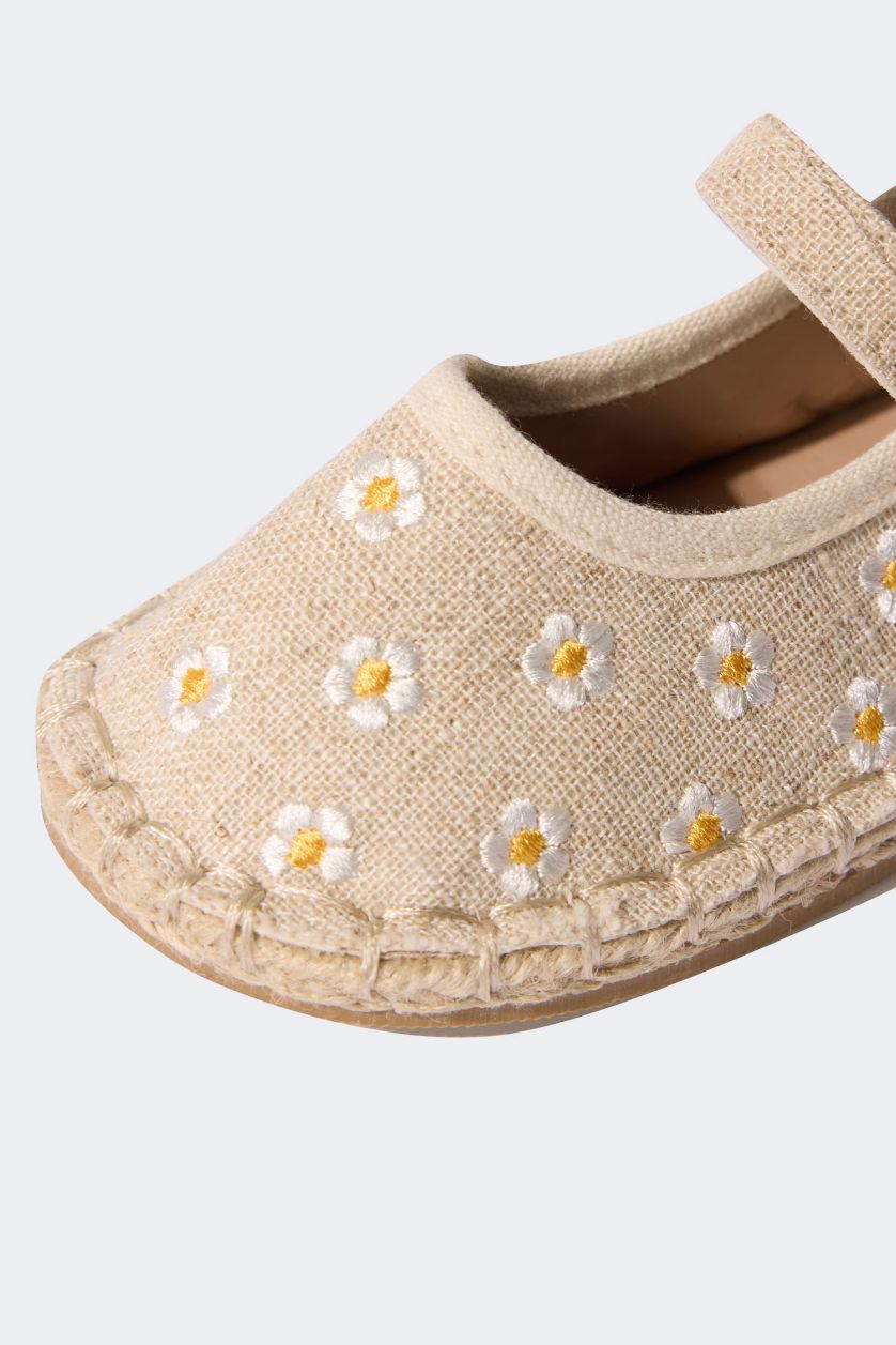 بنات بيج حذاء اسبادريل بنات بكعب مسطح