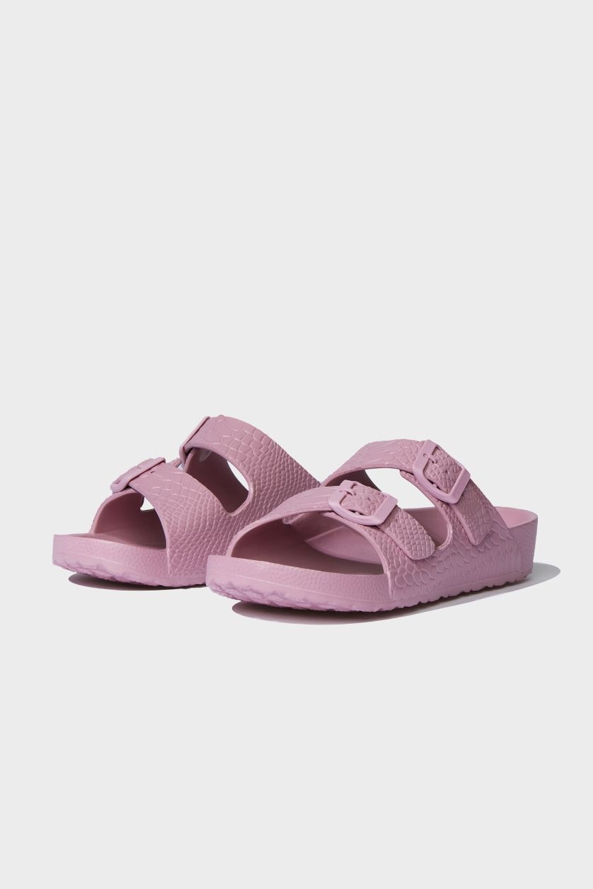 WOMAN Dark Pink Woman Flat Base Slip On Eva Slippers