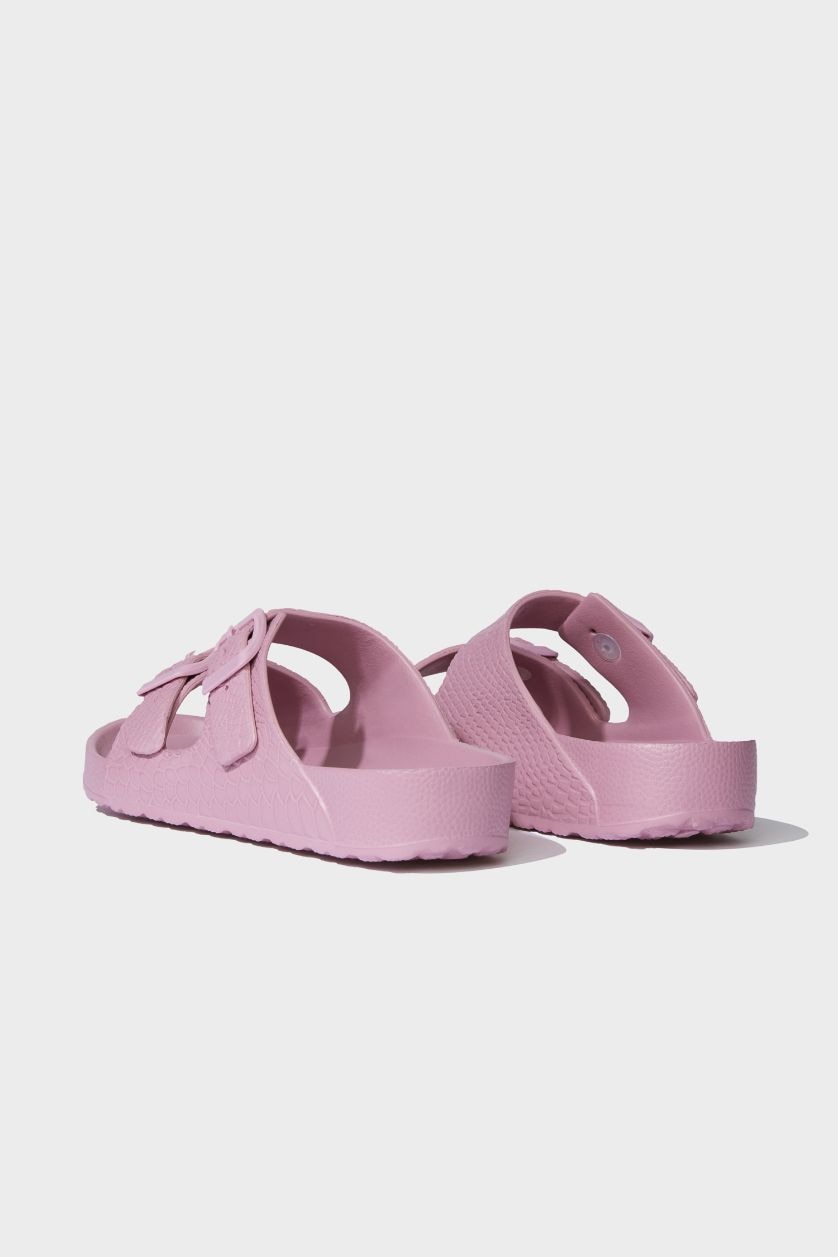 WOMAN Dark Pink Woman Flat Base Slip On Eva Slippers