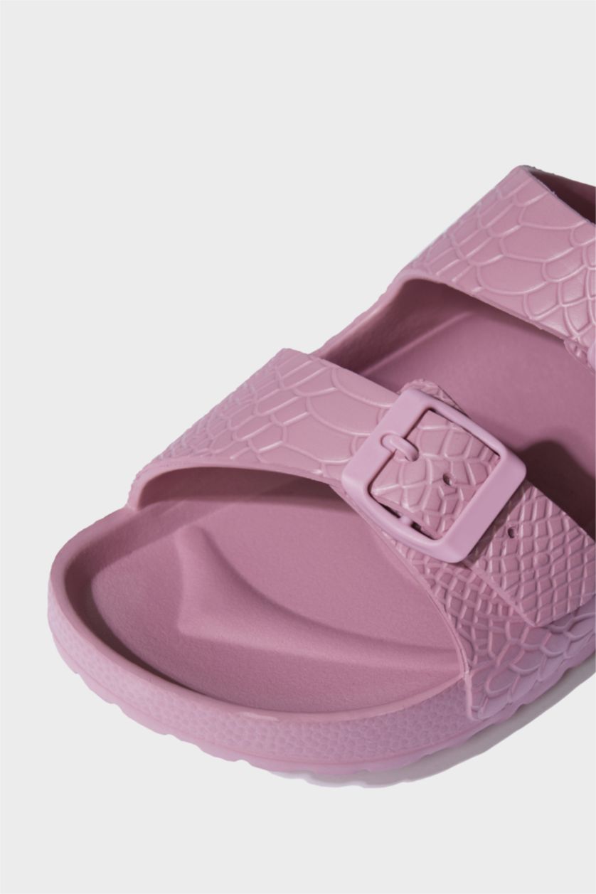 WOMAN Dark Pink Woman Flat Base Slip On Eva Slippers