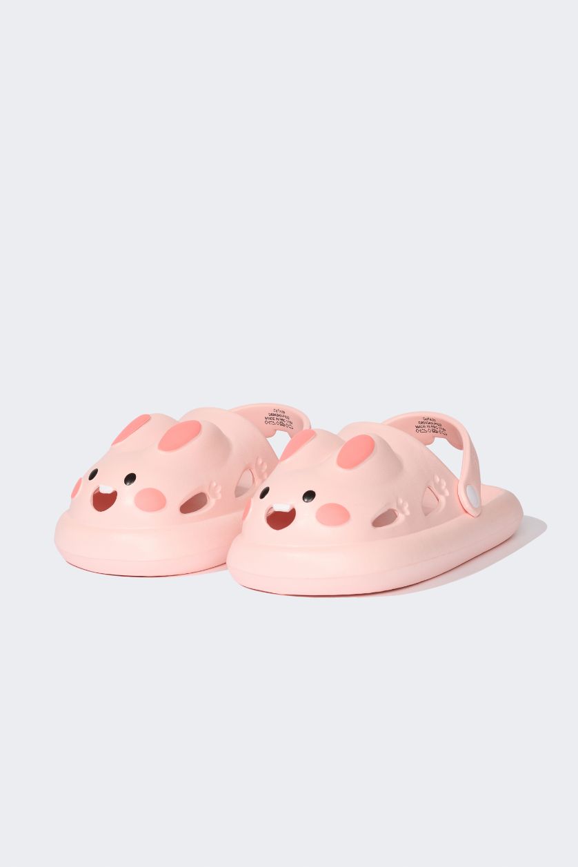 Kadın Pembe Kadın Düz Taban Eva Sandalet