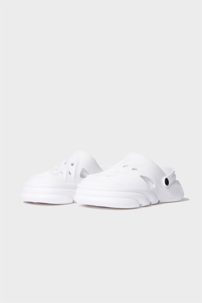 WOMAN White Woman Flat Sole Eva Sandals