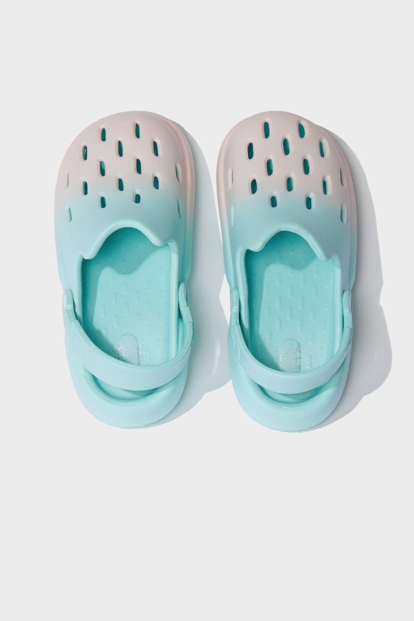 حريمي أكوا صندل حريمي فيروزي بكعب مسطح