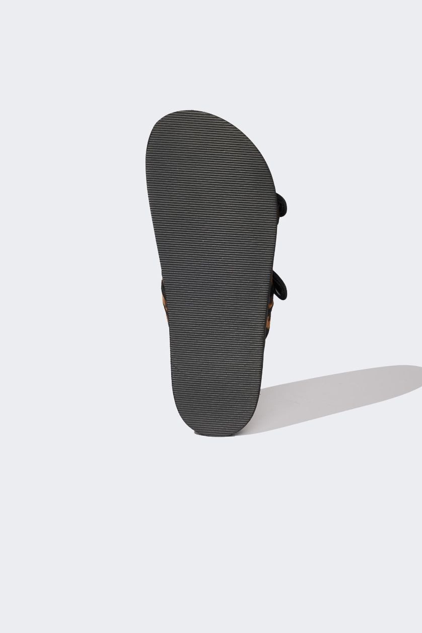 WOMAN DOTTY - multicolor leopard clip Woman Leopard Patterned Double Band Flat Sole Slippers