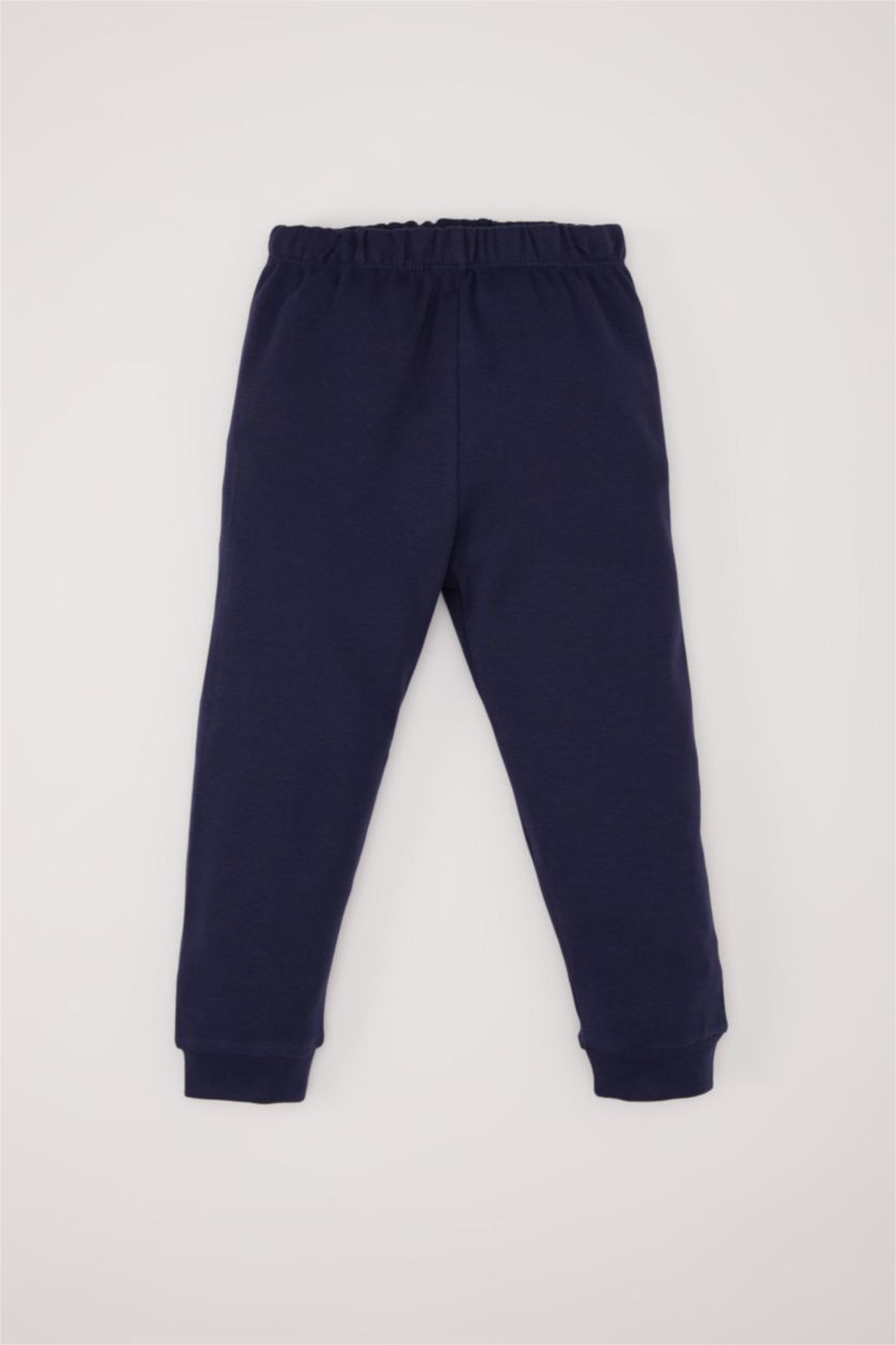 طفل صغير كحلي طقم بيجاما بيبي اولادي قصة عادية - قطعتين