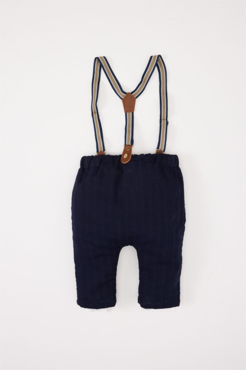Baby Boy NAVY Baby Boy Suspender and Pants 2 Piece Set
