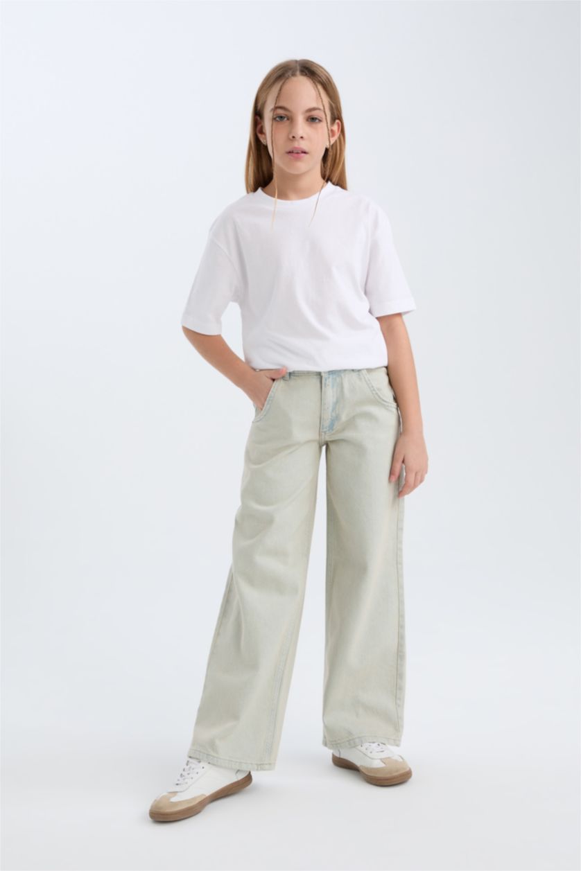 GIRLS & TEENS Light Blue Girl Wide Leg Jeans