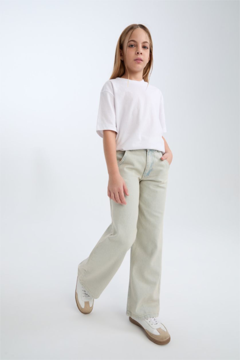 GIRLS & TEENS Light Blue Girl Wide Leg Jeans