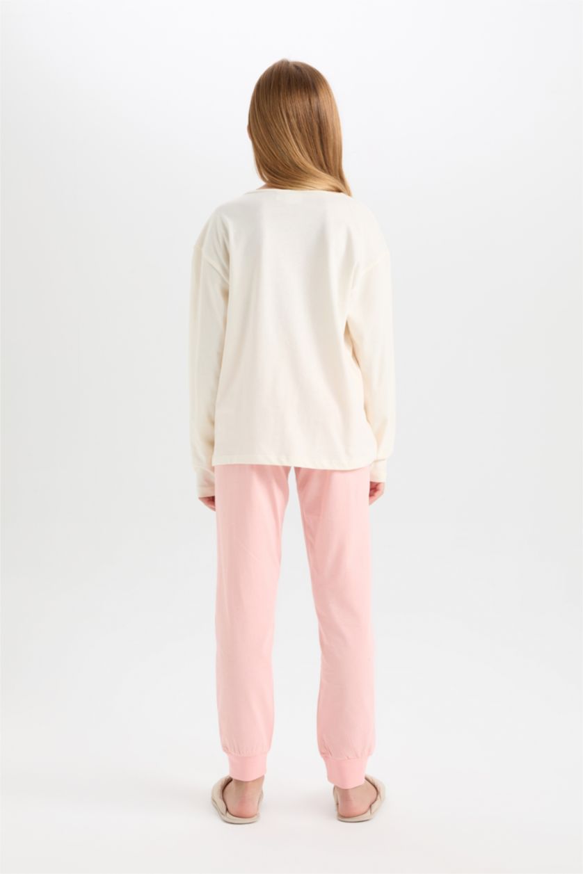 بنات بيج فاتح بيجاما قصة عادية من سنوبي من قطعتين