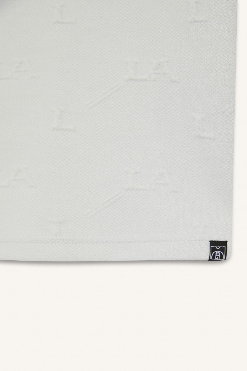 Erkek Açık Gri Oversize Geniş Kalıp Bisiklet Yaka Sporcu Kısa Kollu Tişört