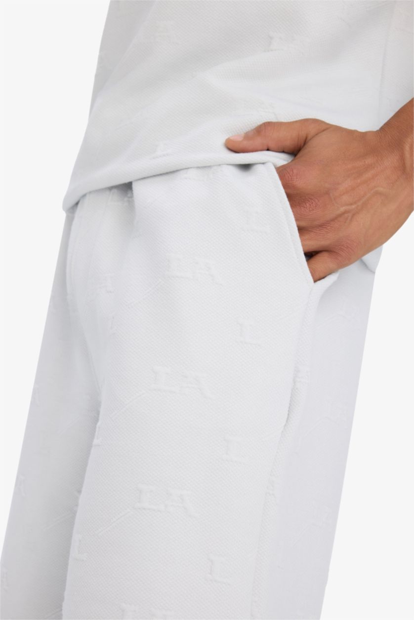 Erkek Açık Gri Standart Fit Sporcu Kısa Paça Şort