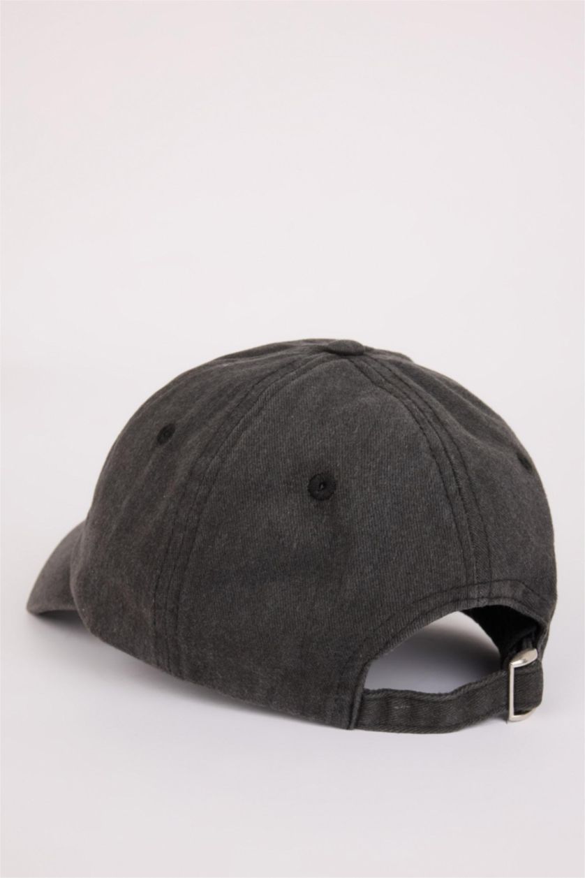 رجال رمادي قبعة بيسبول منسوج باتكيت