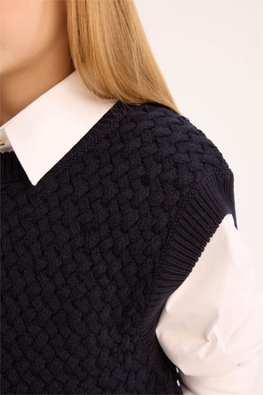 FILLES Marin Pull sans manches pour fille