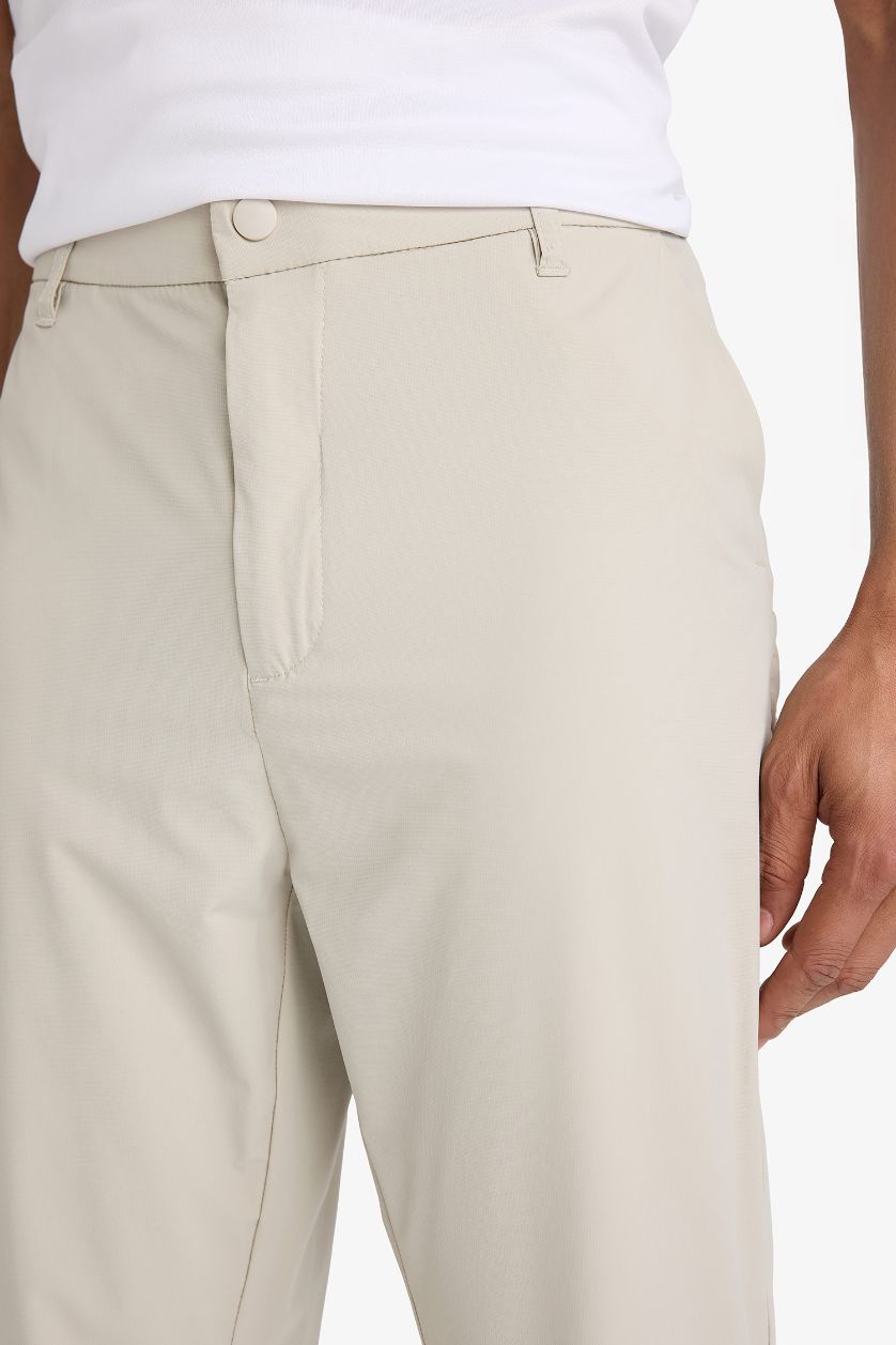 HOMME Beige Clair Pantalon slim fit à jambes droites de DeFactoFit