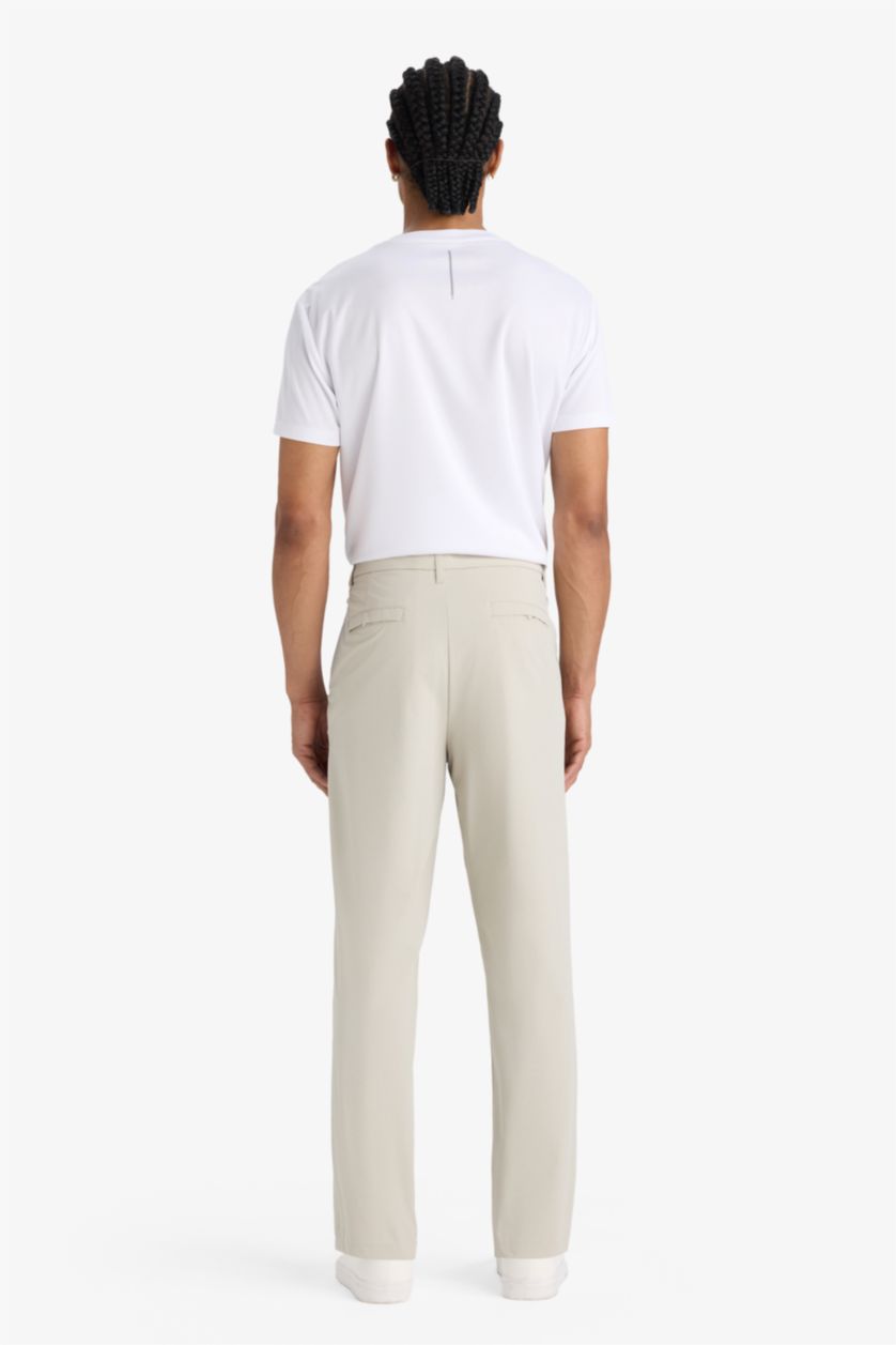 HOMME Beige Clair Pantalon slim fit à jambes droites de DeFactoFit