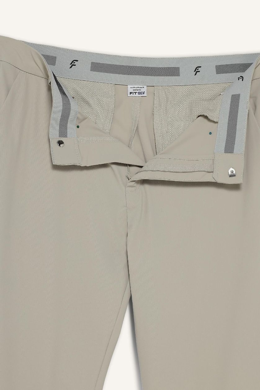 HOMME Beige Clair Pantalon slim fit à jambes droites de DeFactoFit