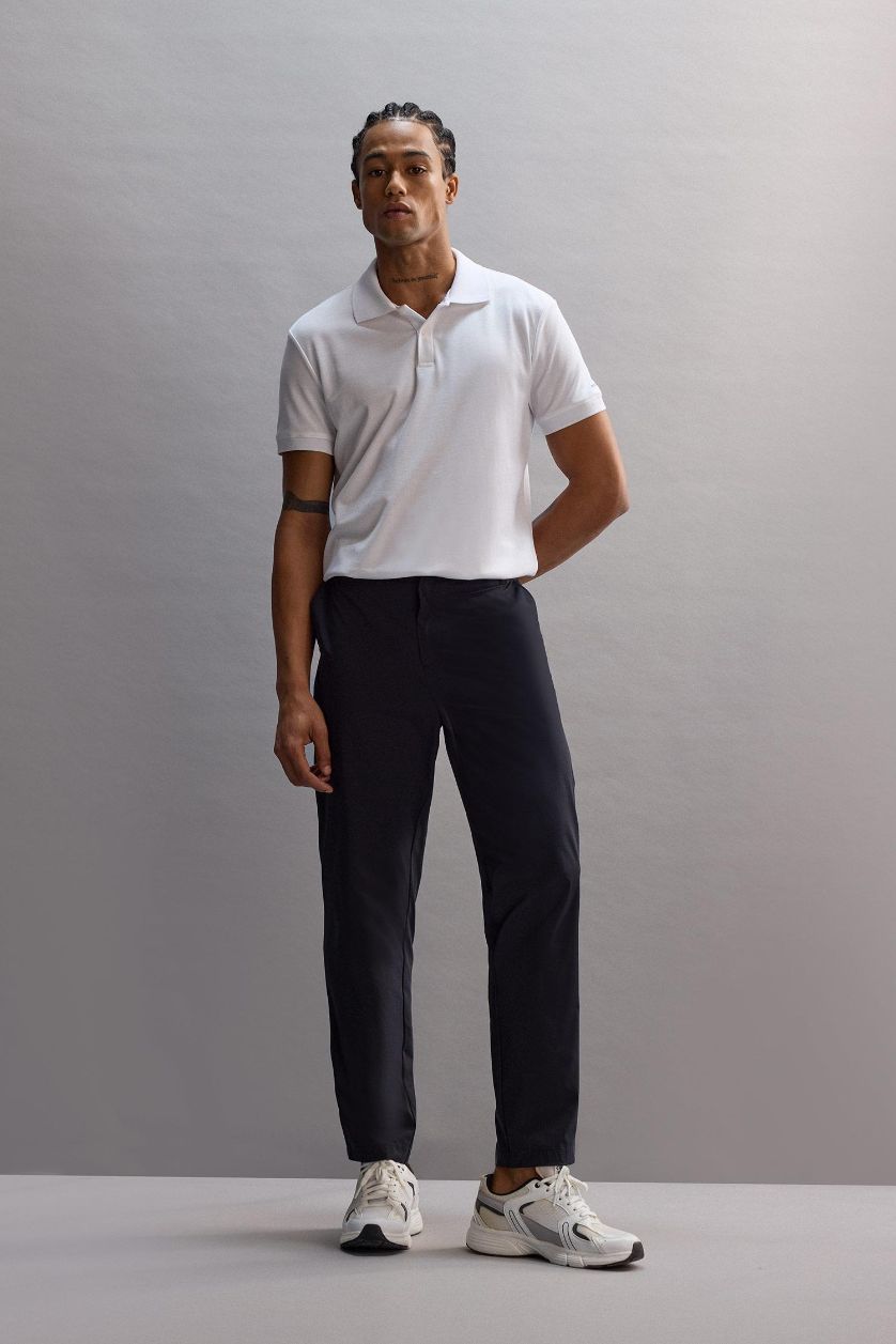 رجالي أسود بنطلون جوجر رياضي منسوج سليم فيت من DeFactoFit