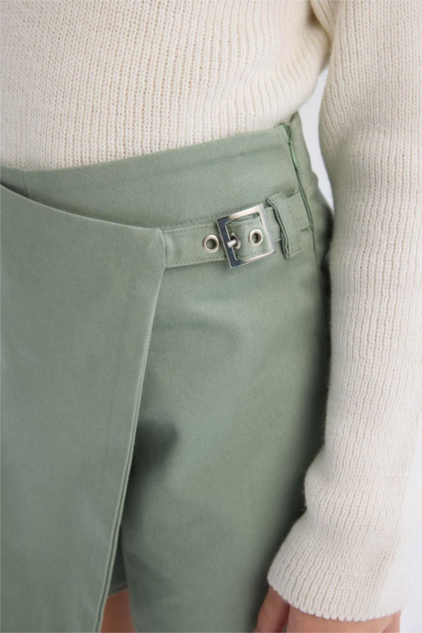Girls & Teens Light Green Girl Gabardine Short Skort