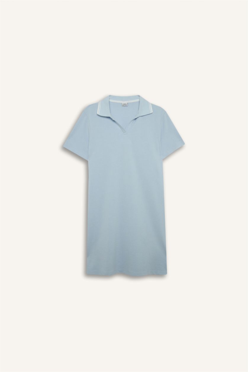 Kadın Açık Mavi Pike Elbise