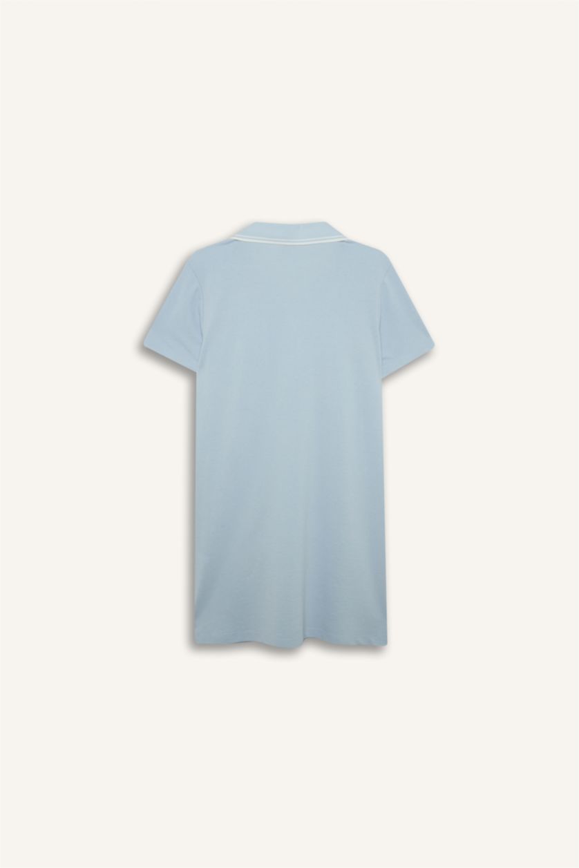 Kadın Açık Mavi Pike Elbise