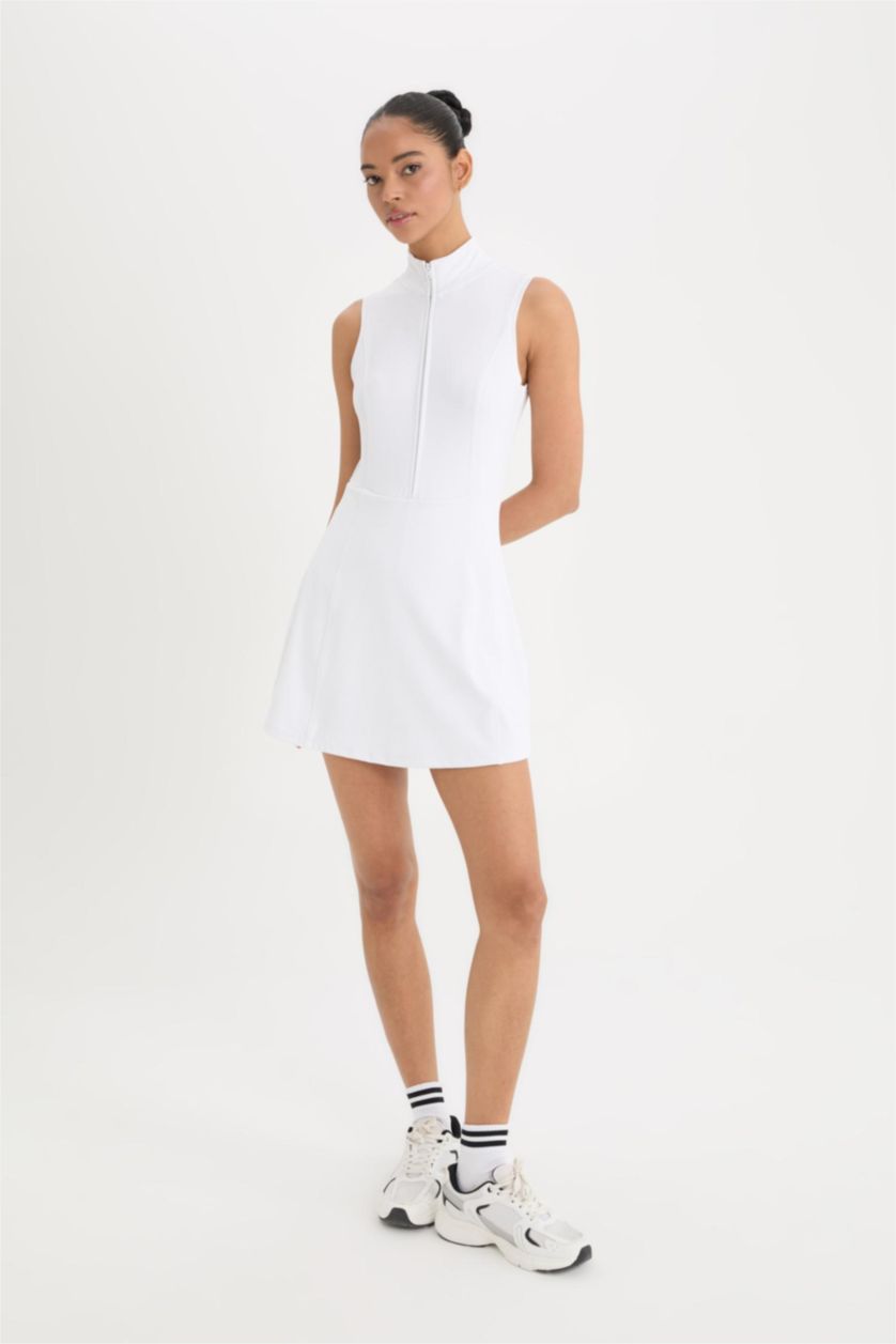 نساء أبيض فستان قصة عادية من DeFactoFit