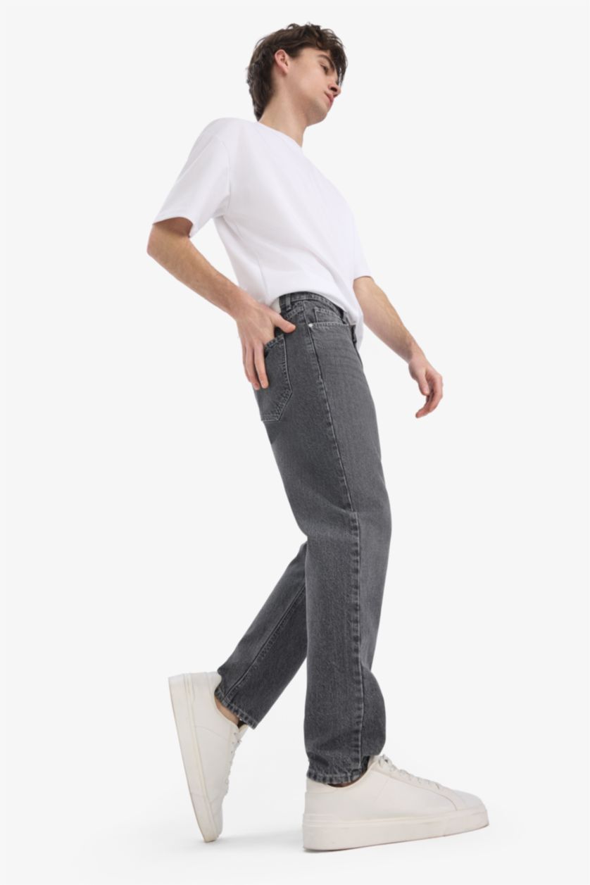 Men Grey 90’S Slim Fit Trousers
