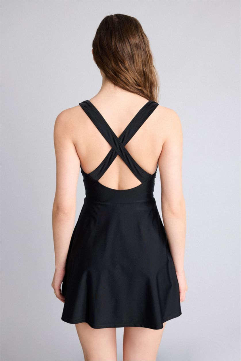 Woman Black Swimsuit