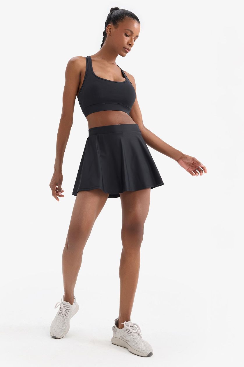 FEMME Noir Jupe de bain avec short de DeFactoFit