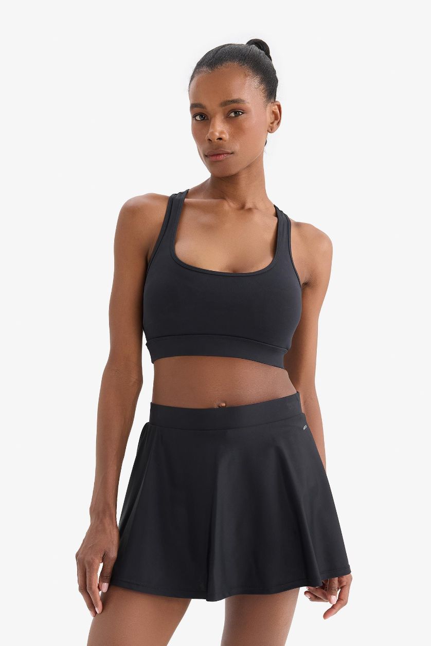 FEMME Noir Jupe de bain avec short de DeFactoFit