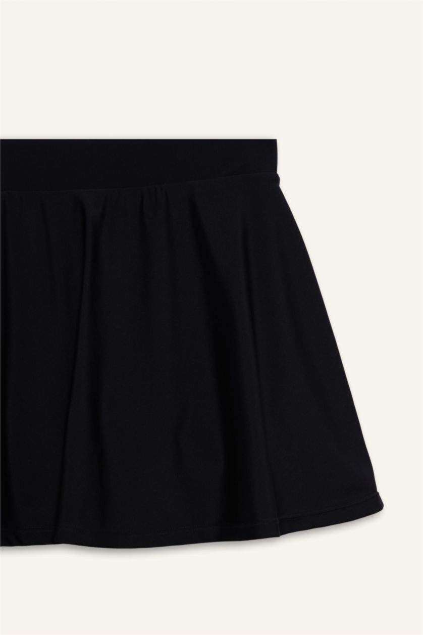 Женщины Черный Укороченная юбка DeFactoFit стандартного кроя