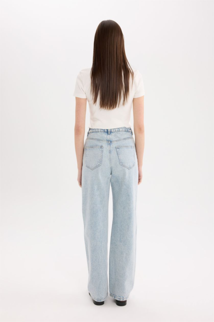 WOMAN Light Blue Denim Trousers