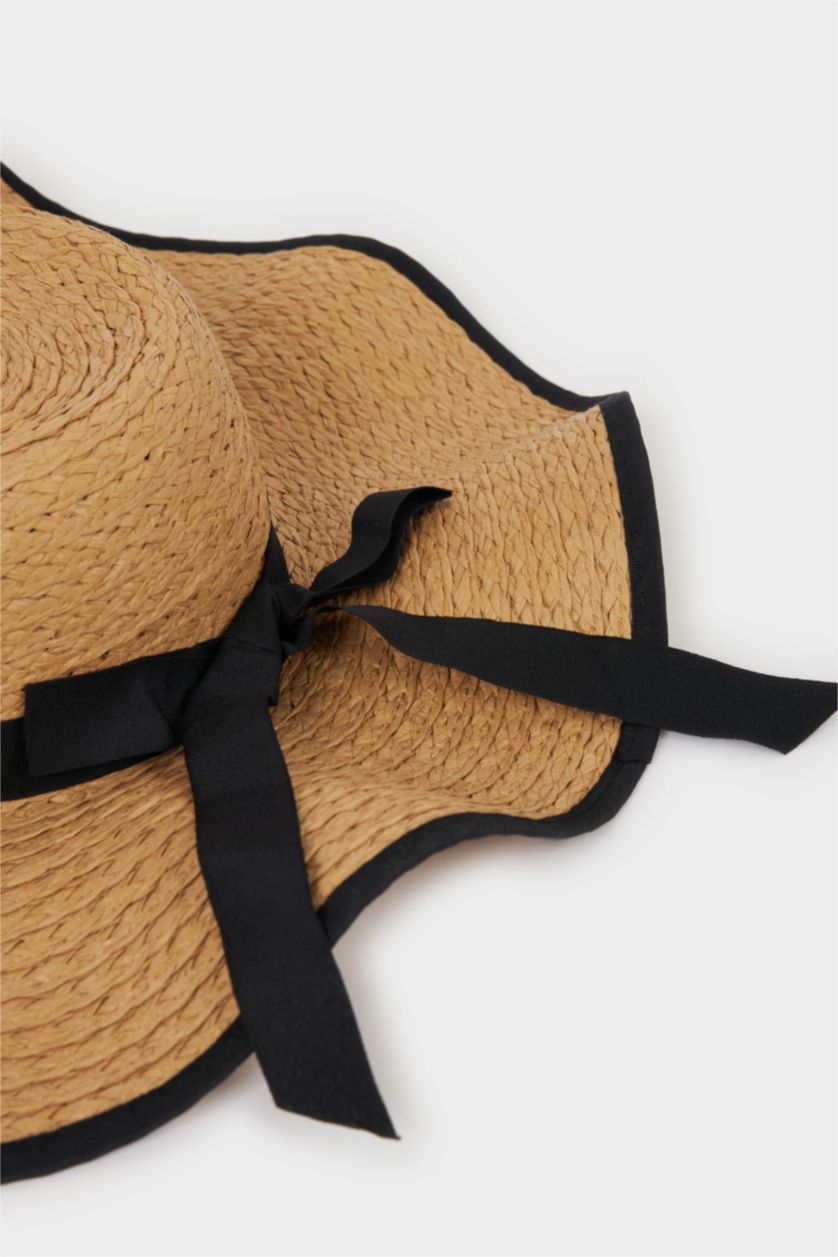 Kadın Açık Kahve Kadın Hasır Şapka