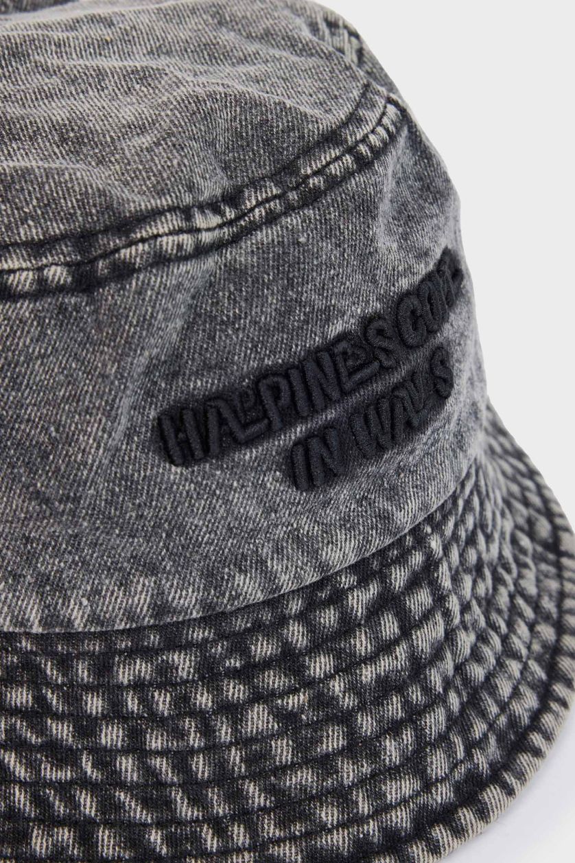 Kadın Siyah Kadın Etiket Baskılı Dokuma Beyzbol Basketbol Şapkası