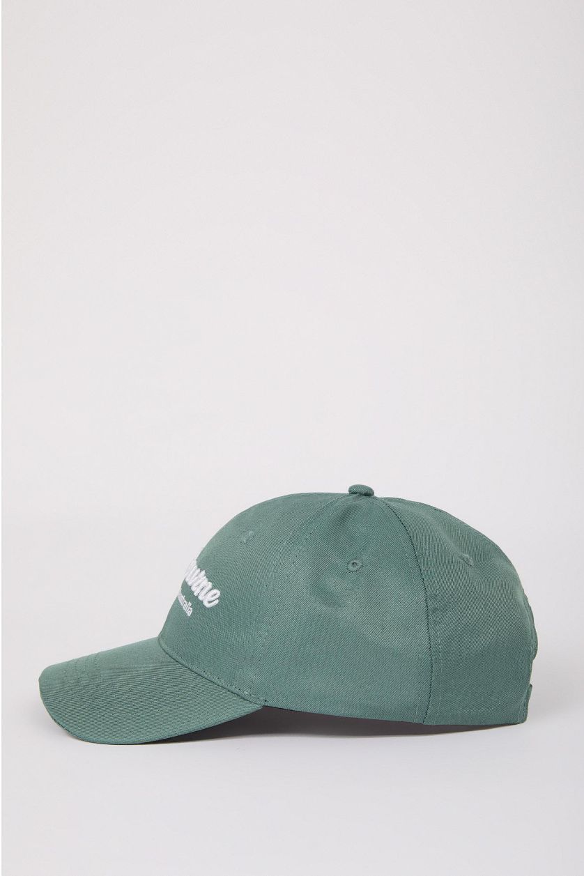 Woman Green Woman Label Printed Woven Baseball Basketball Cap