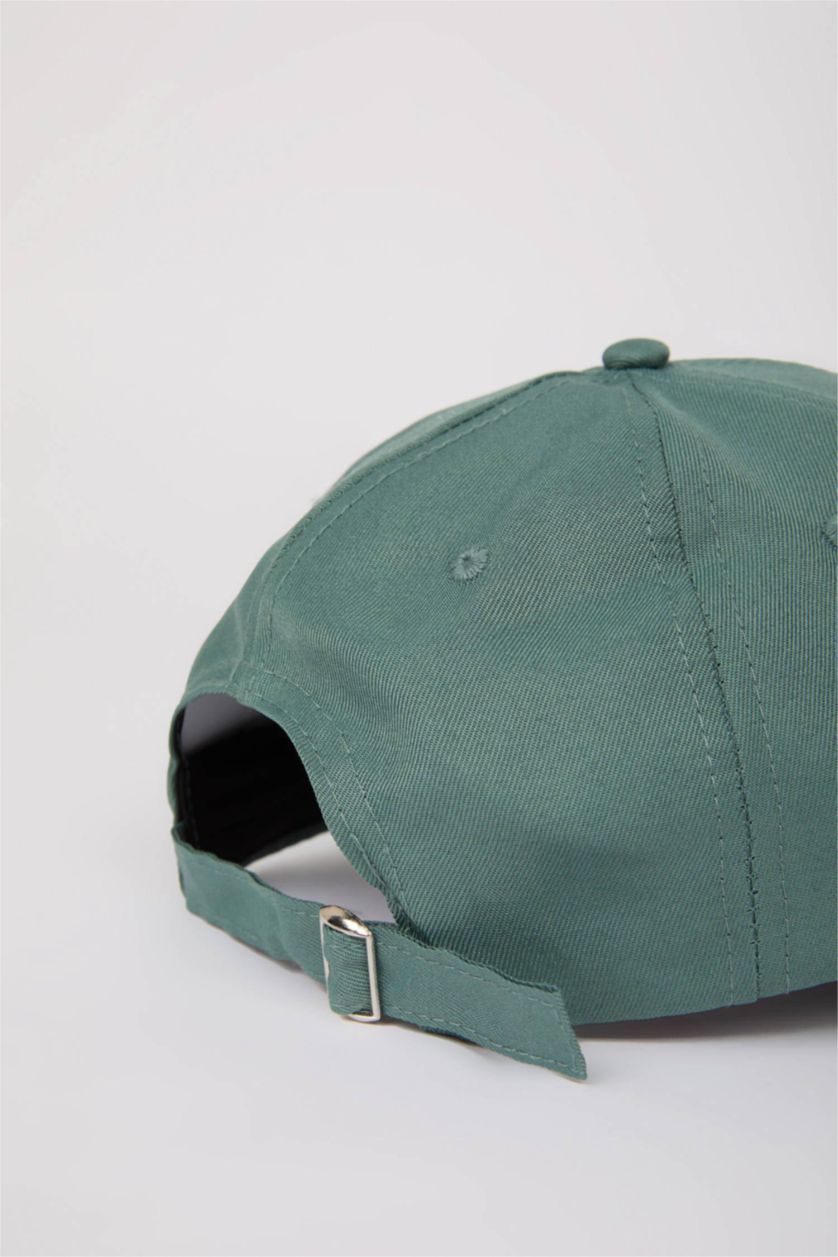 Woman Green Woman Label Printed Woven Baseball Basketball Cap