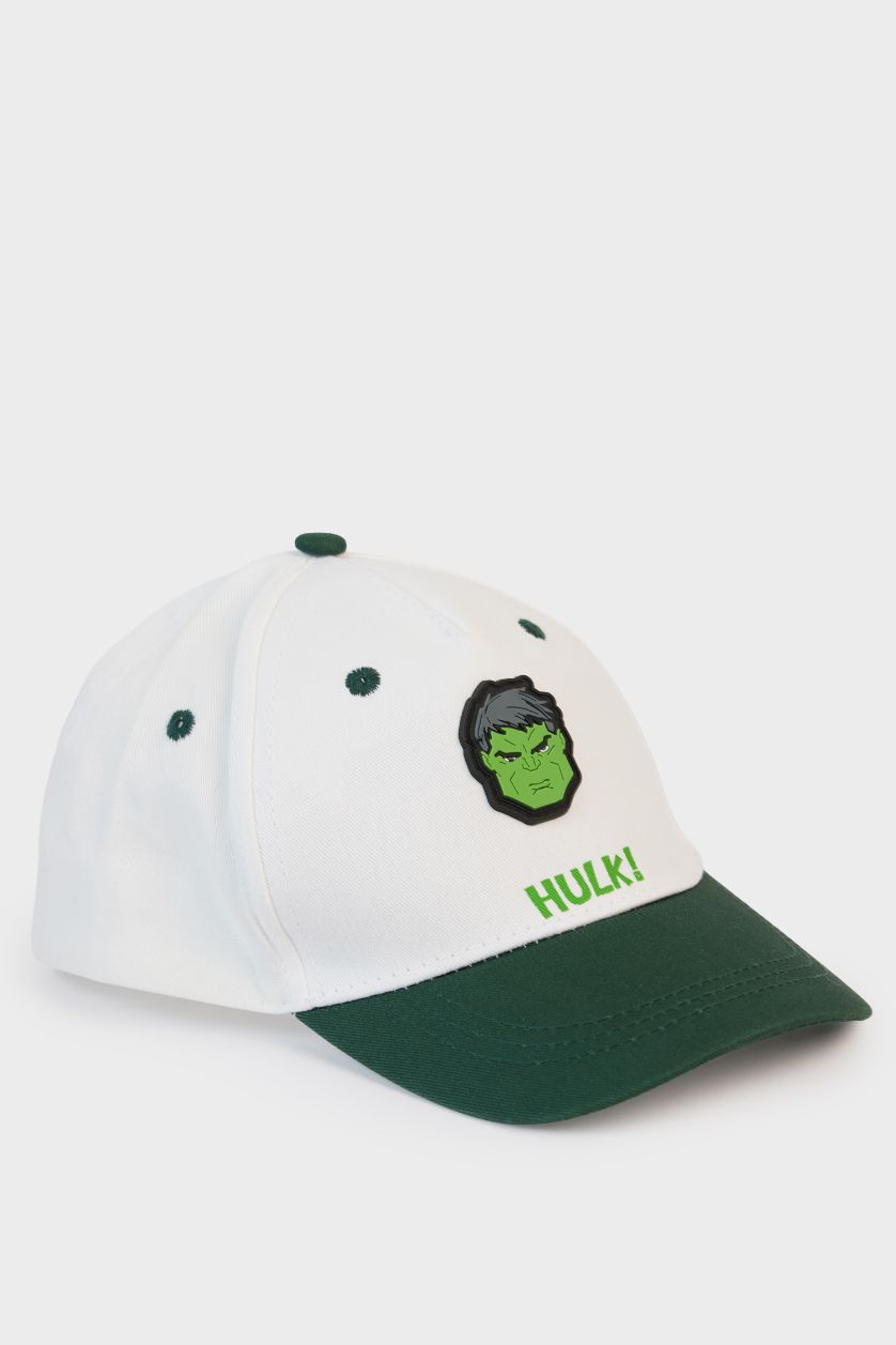 Erkek Çocuk - Genç Erkek Mint Marvel Avengers Etiket Baskılı Pamuklu Cap Şapka Erkek Çocuk