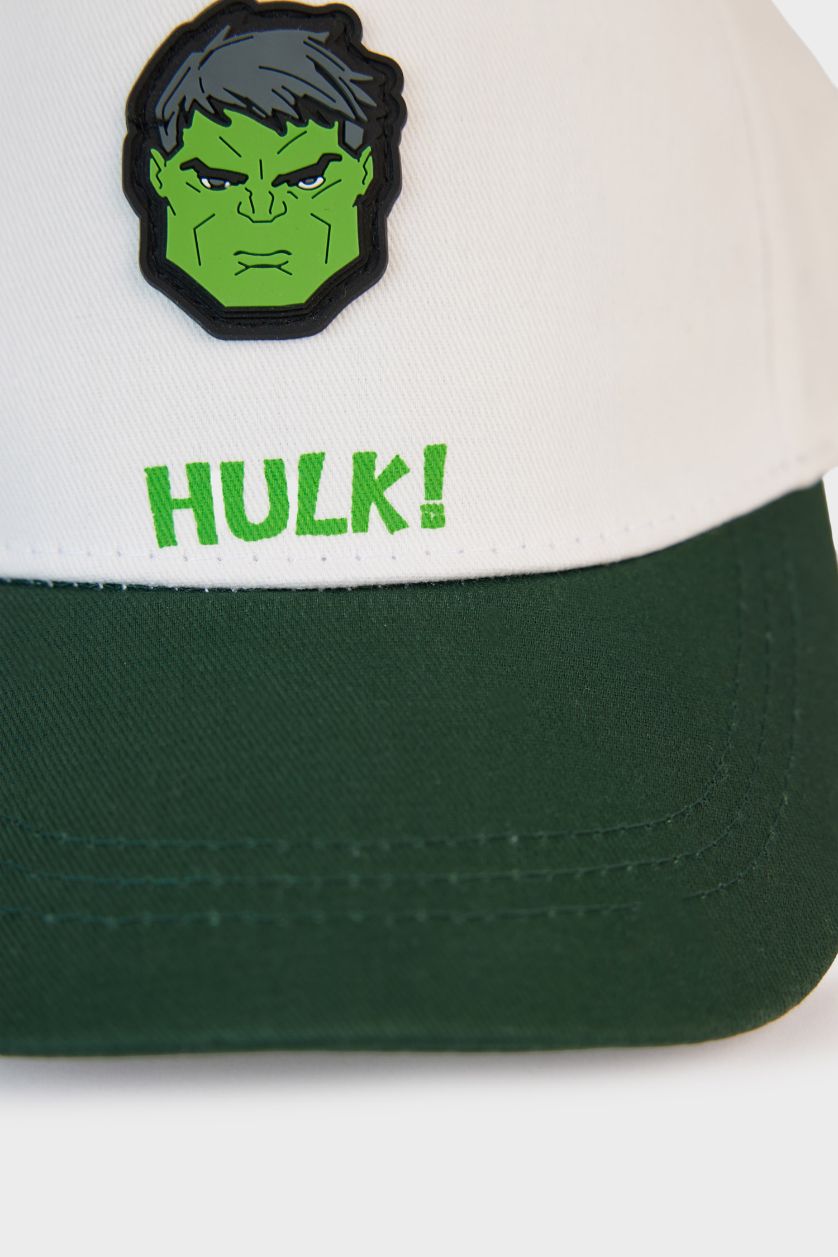 Erkek Çocuk - Genç Erkek Mint Marvel Avengers Etiket Baskılı Pamuklu Cap Şapka Erkek Çocuk