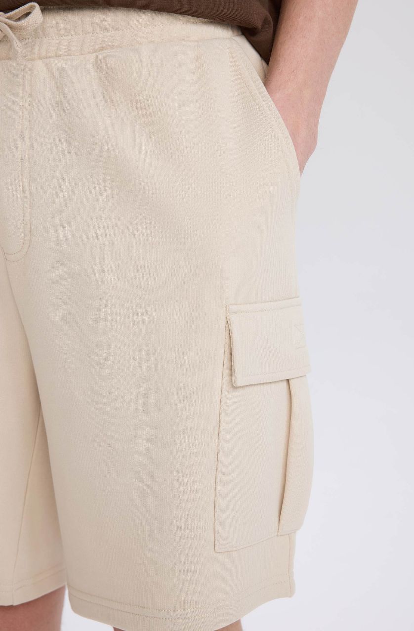 Мужчины Слоновая кость Шорты стандартной посадки