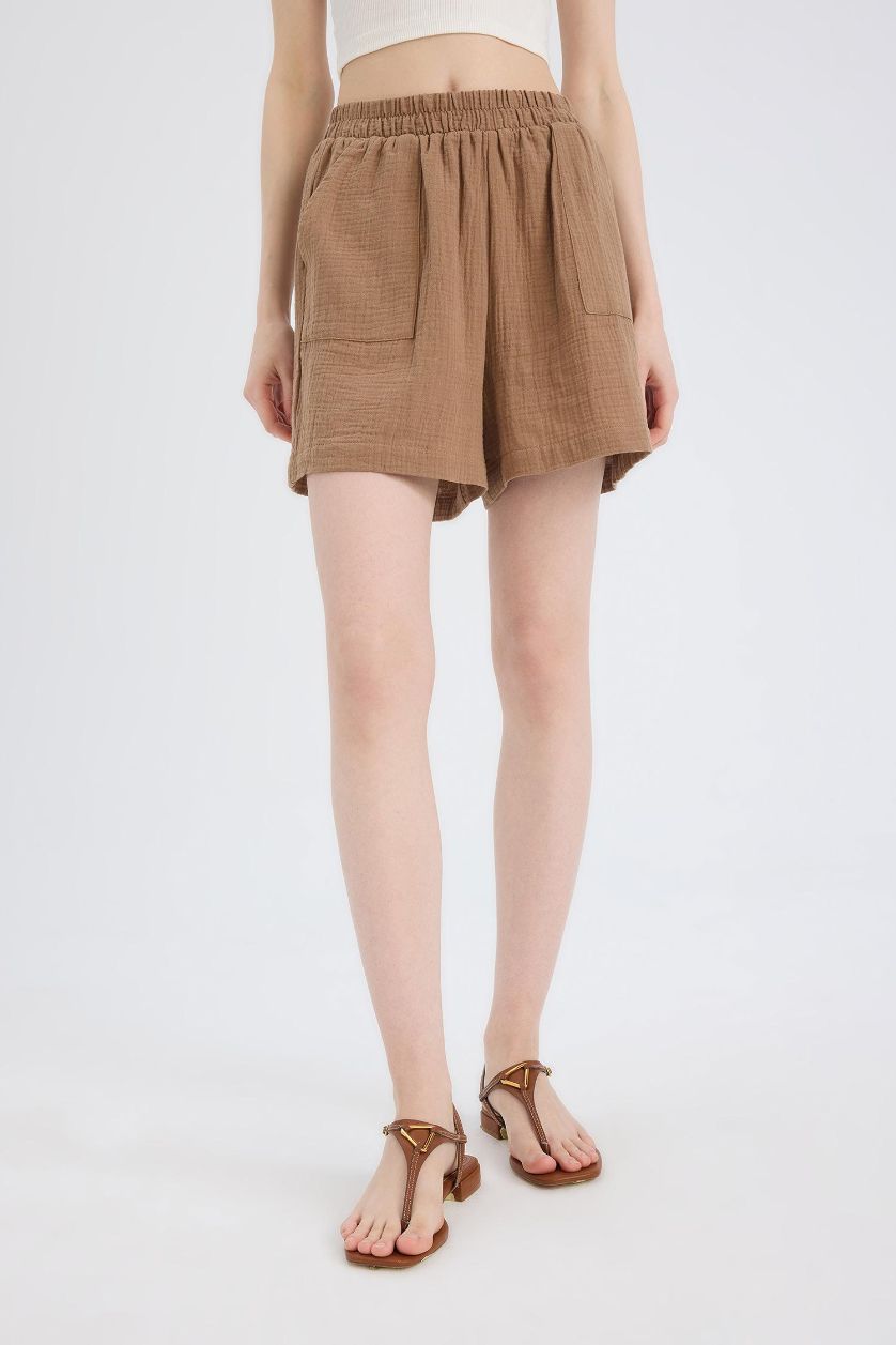 Әйелдерге ашық қоңыр Шолақ шалбар