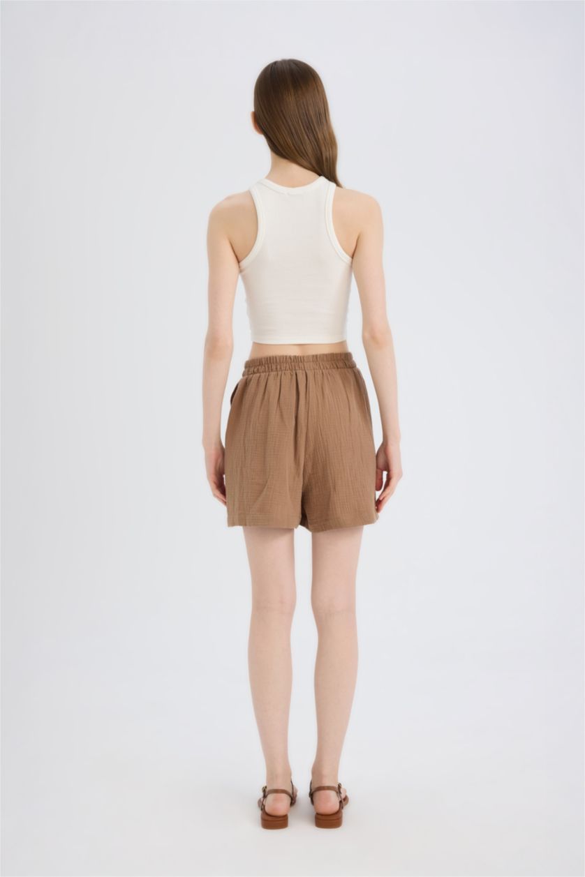 Әйелдерге ашық қоңыр Шолақ шалбар