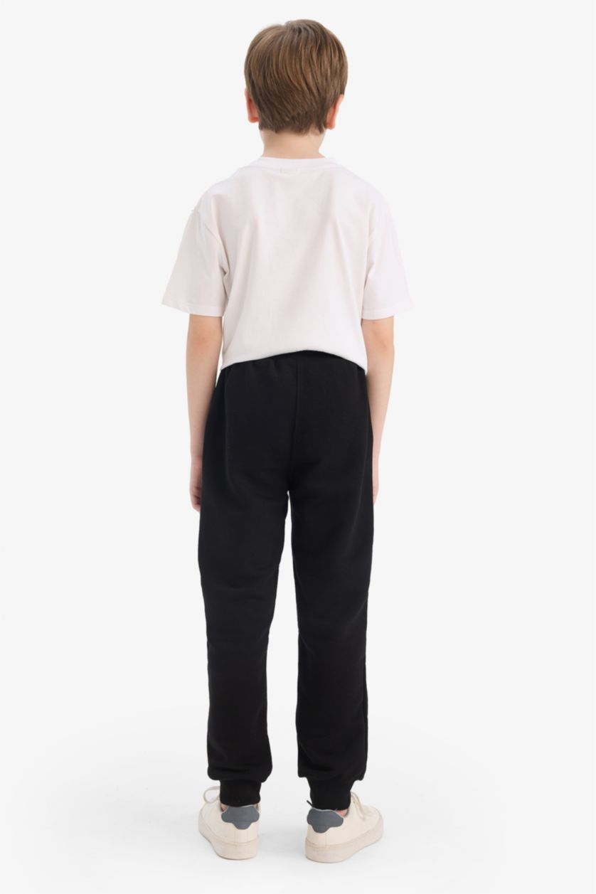 BOYS & TEENS Black Boy NBA Wordmark Elastic Waist Sweatpants