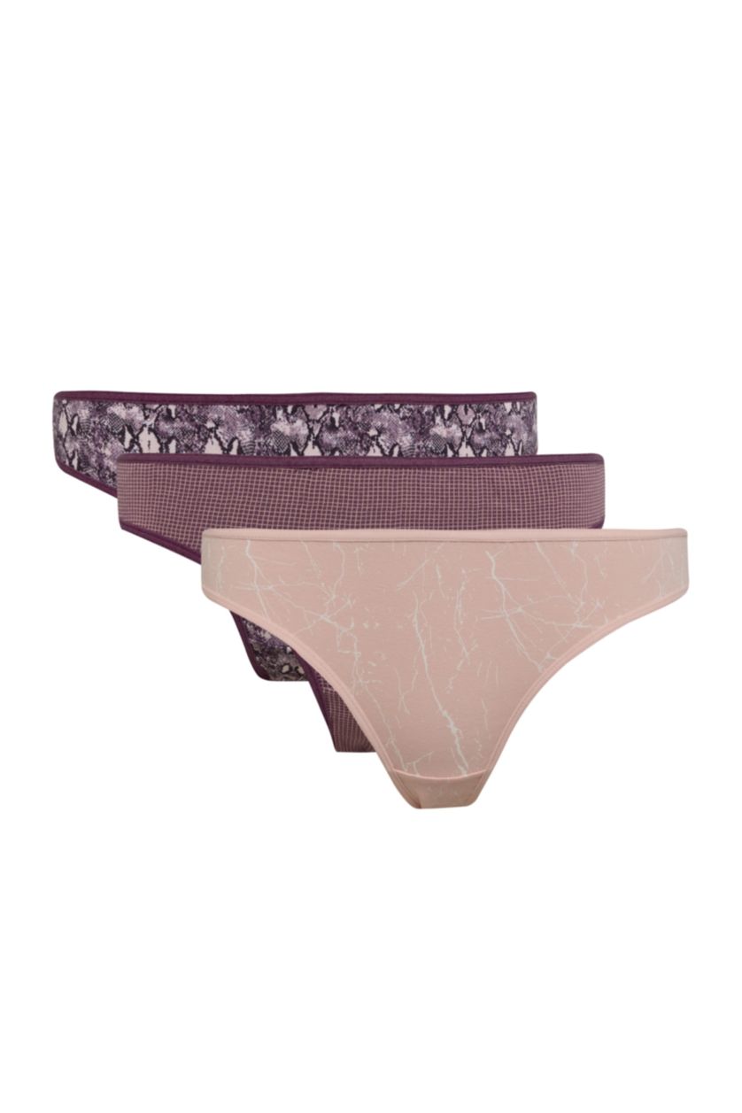 WOMAN Pink Fall in Love 3 Piece Panties
