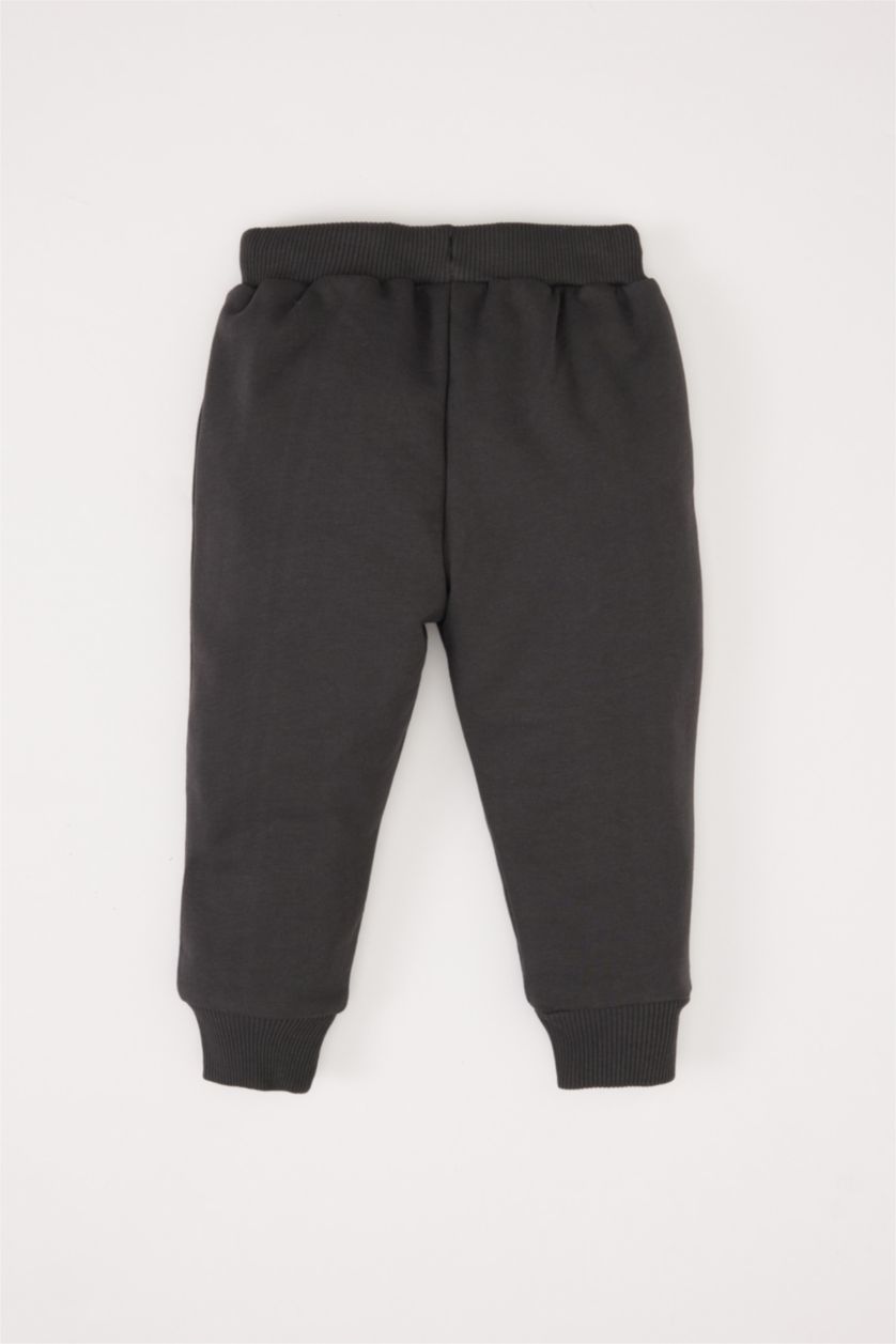 طفل صغير أنثرا بنطرون بطبعة حيوانات قماش سميك قصة عادية