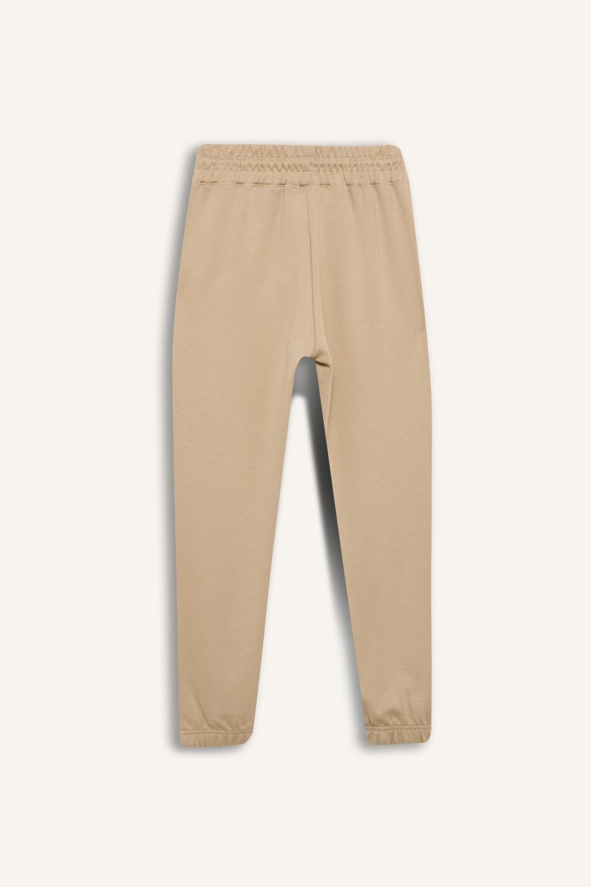 Kız Çocuk - Genç Kız Kum Beli Lastikli Cepli Jogger Eşofman Altı Kız Çocuk