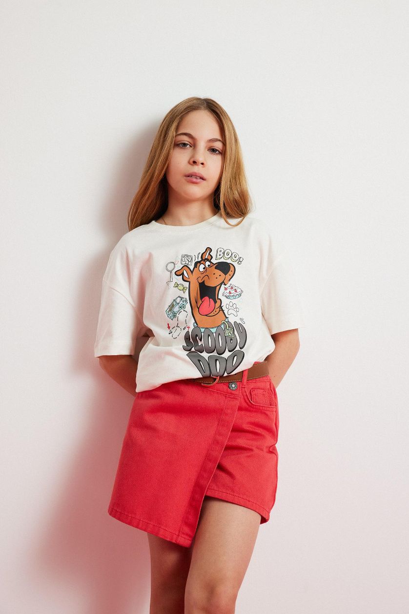 GIRLS & TEENS Red Girl Red Gabardine Skort