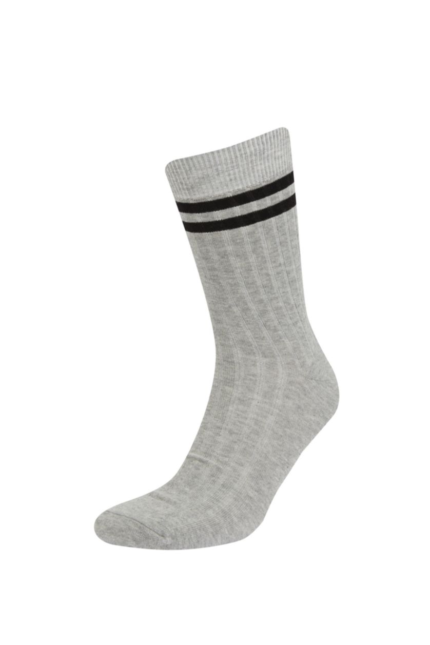 Man Karma Man Comfortable Elastic 5 Piece Long Cotton Socks