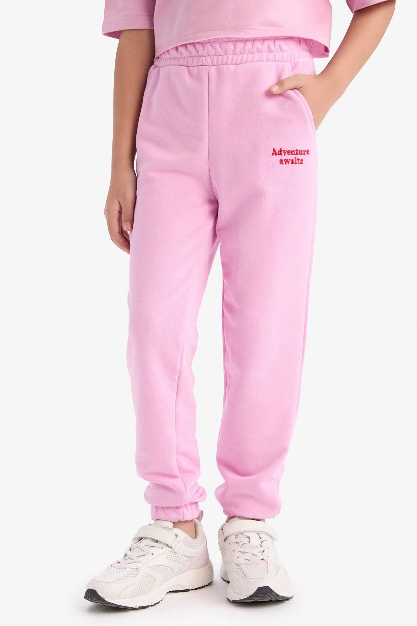 FILLES Rose Pantalon Jogging imprimé pour fille